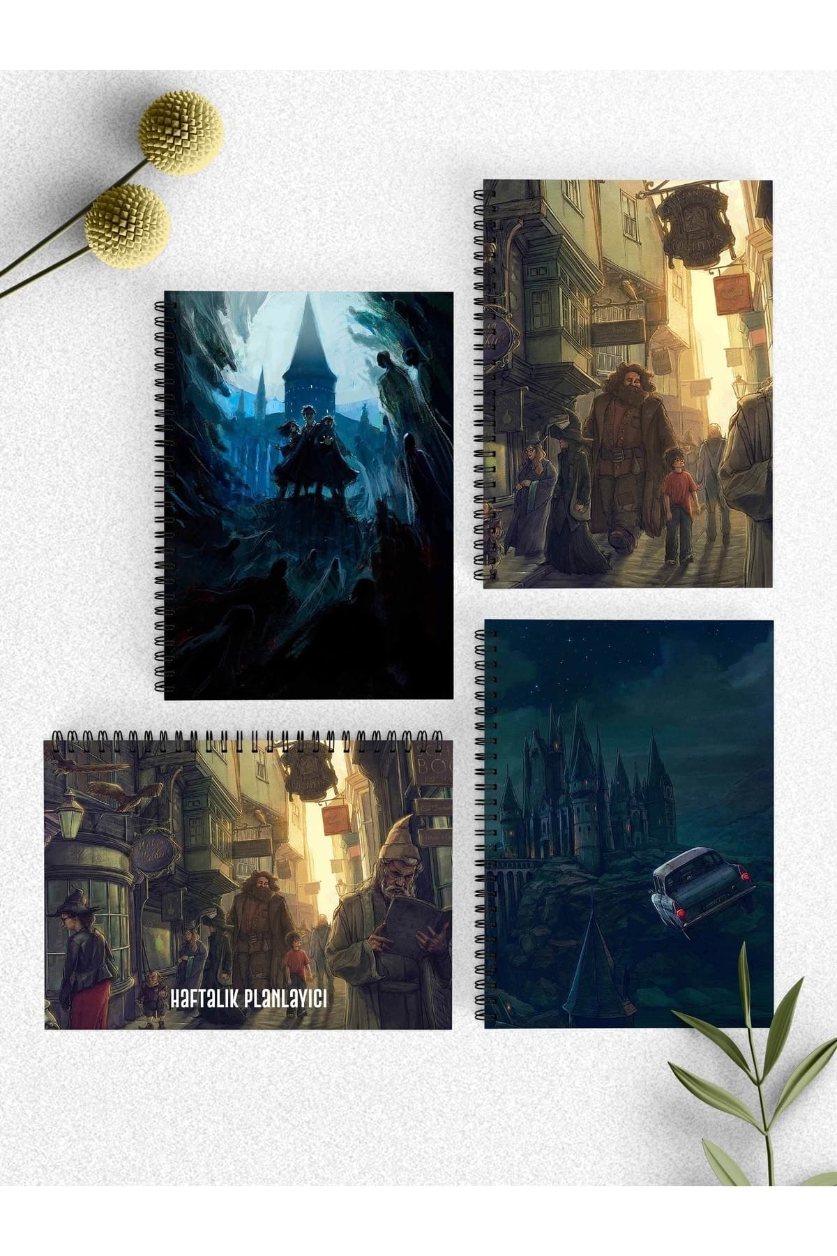 Noktalı Defter Seti | 3 Adet Defter + 1 Adet Haftalık Planlayıcı