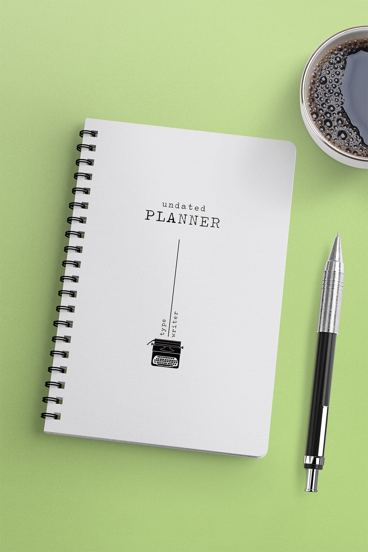 Süresiz Ajanda - Typewriter Serisi
