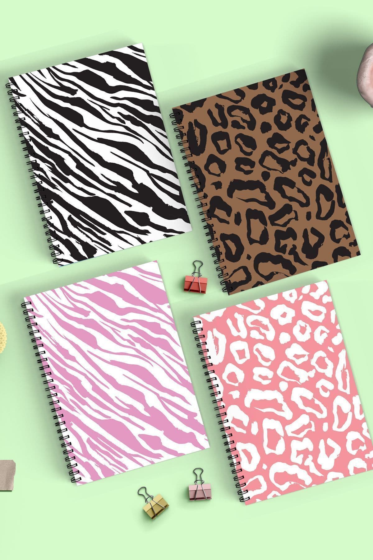 Okul Defter Seti - 4'lü Kareli - A5 - 90 Sayfa