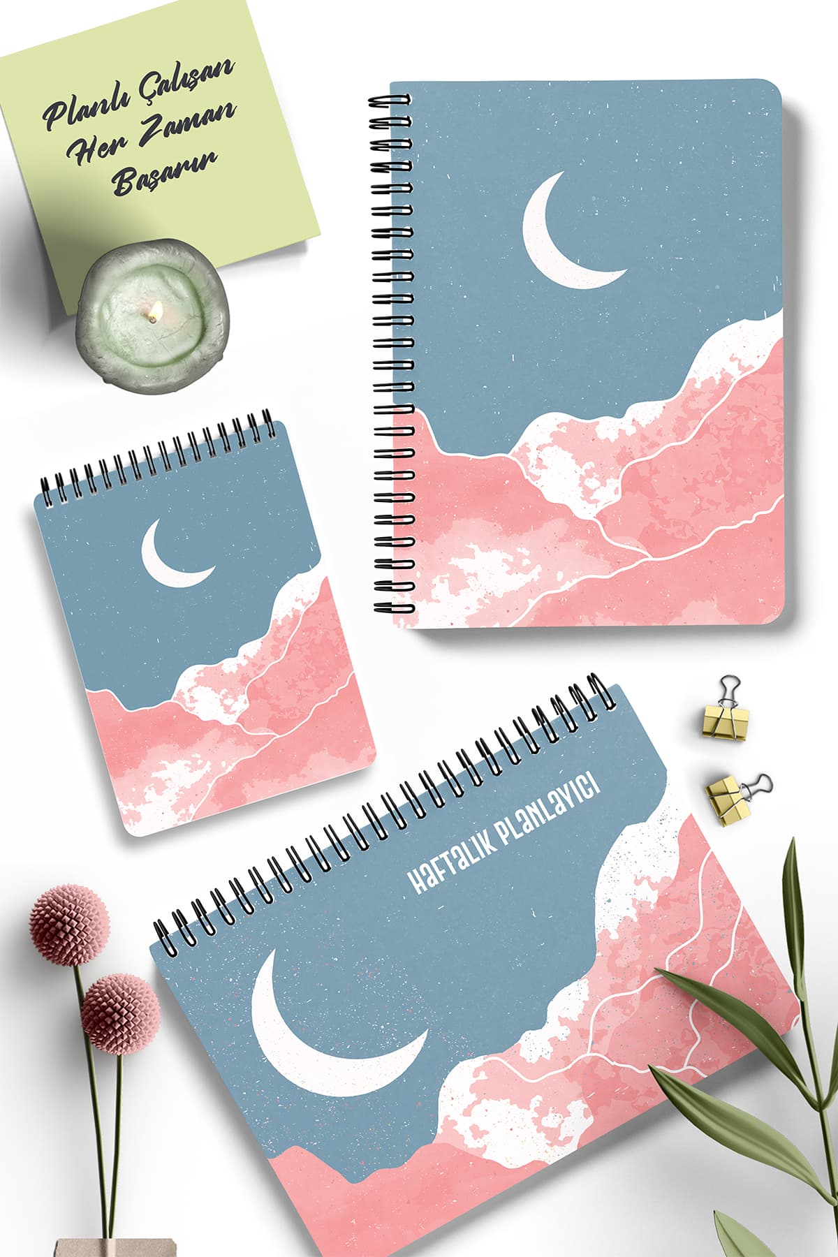 Planlama Seti | 3 Ayrı Özel Ürün | Günlük Planlayıcı | Haftalık Planlayıcı | To-do List