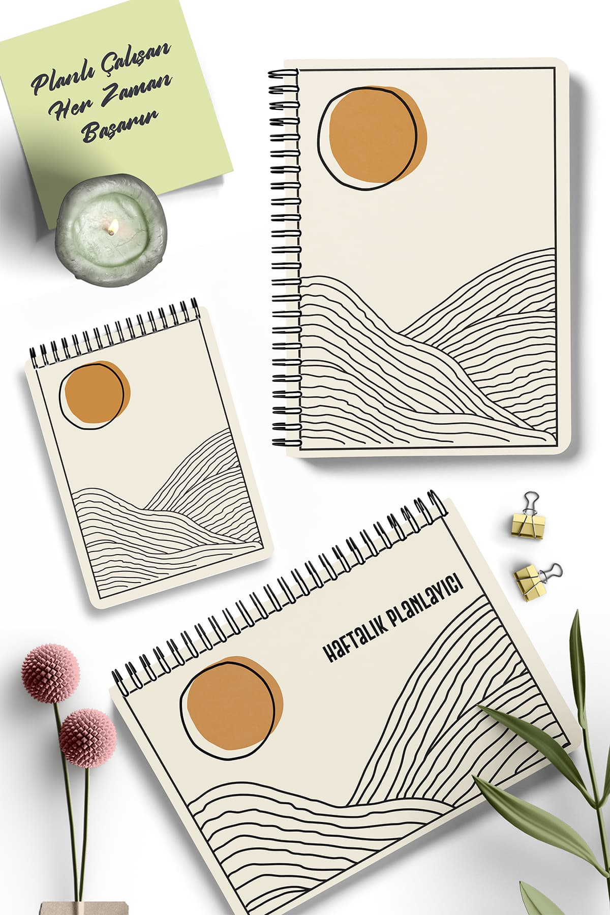 Planlama Seti | 3 Ayrı Özel Ürün | Günlük Planlayıcı | Haftalık Planlayıcı | To-Do List